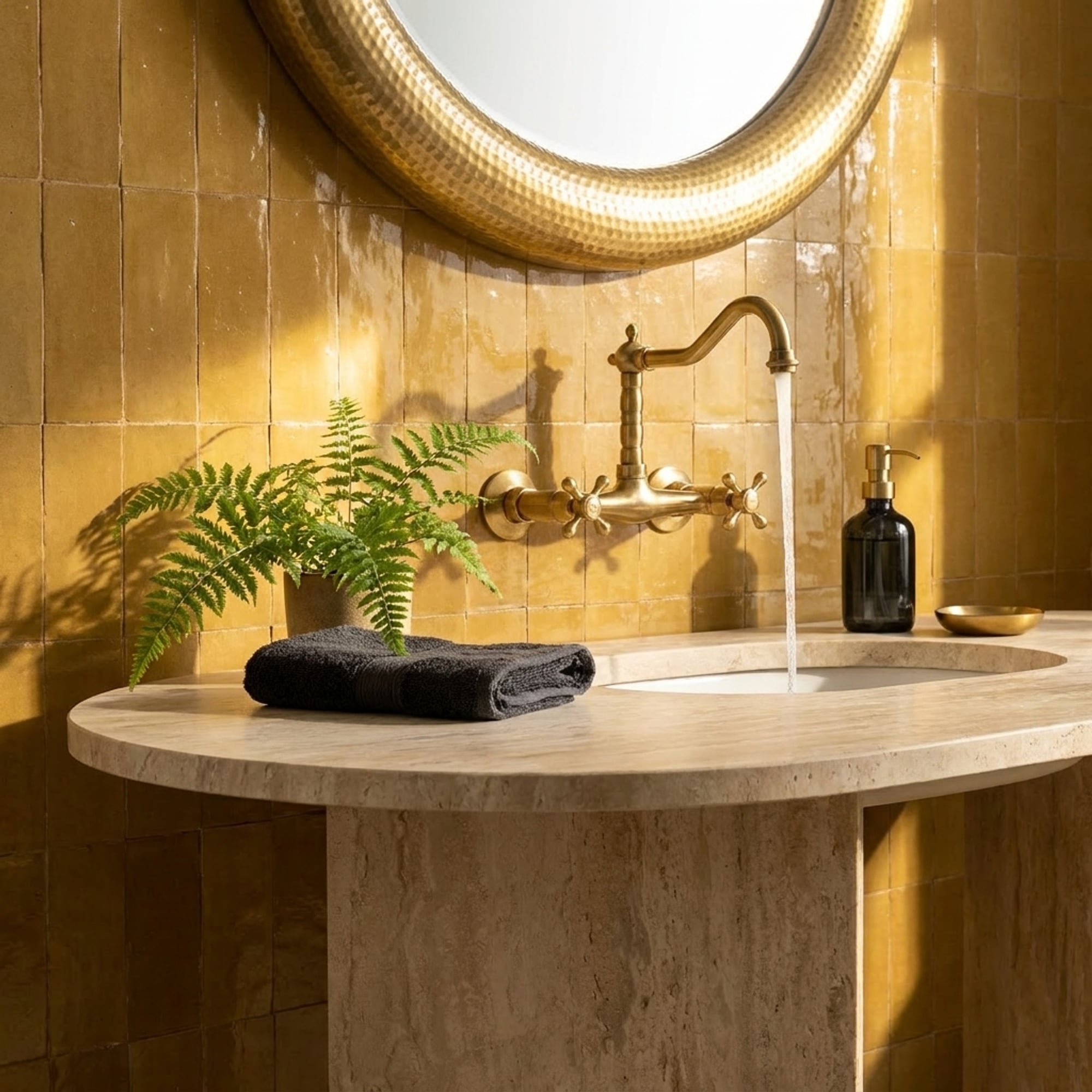 Travertine Marble Table