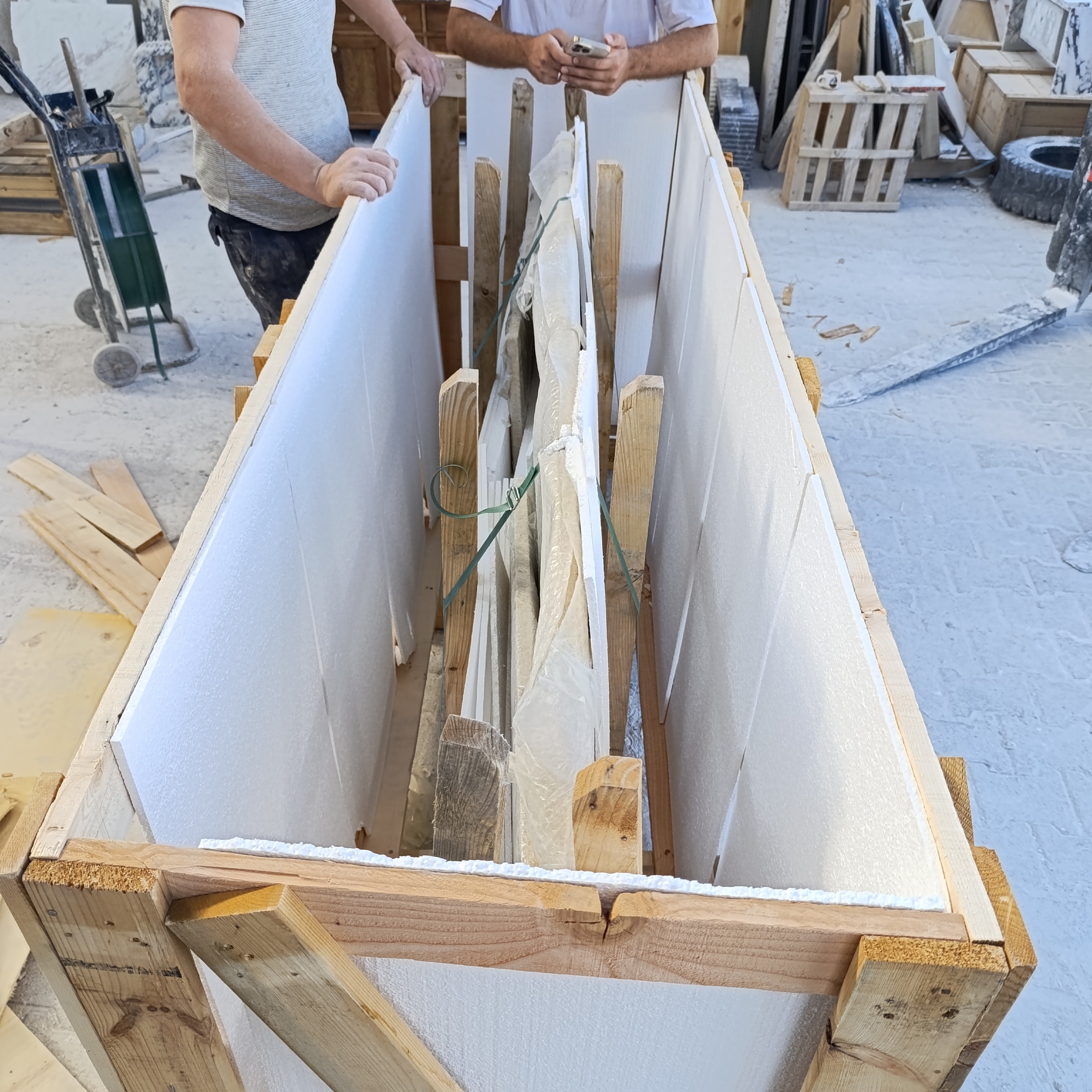 Travertine Marble Table — view 5