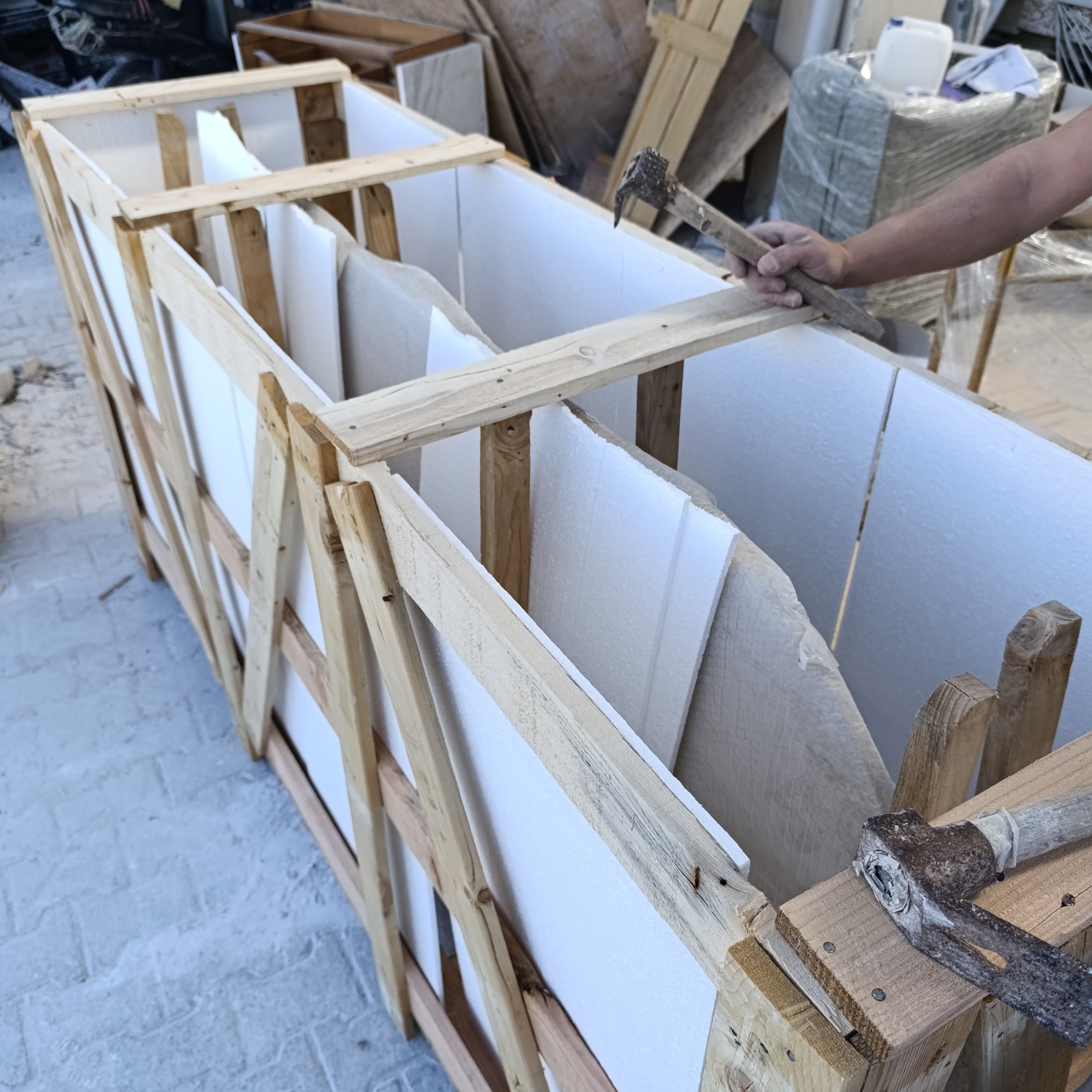 Travertine Marble Table — view 6