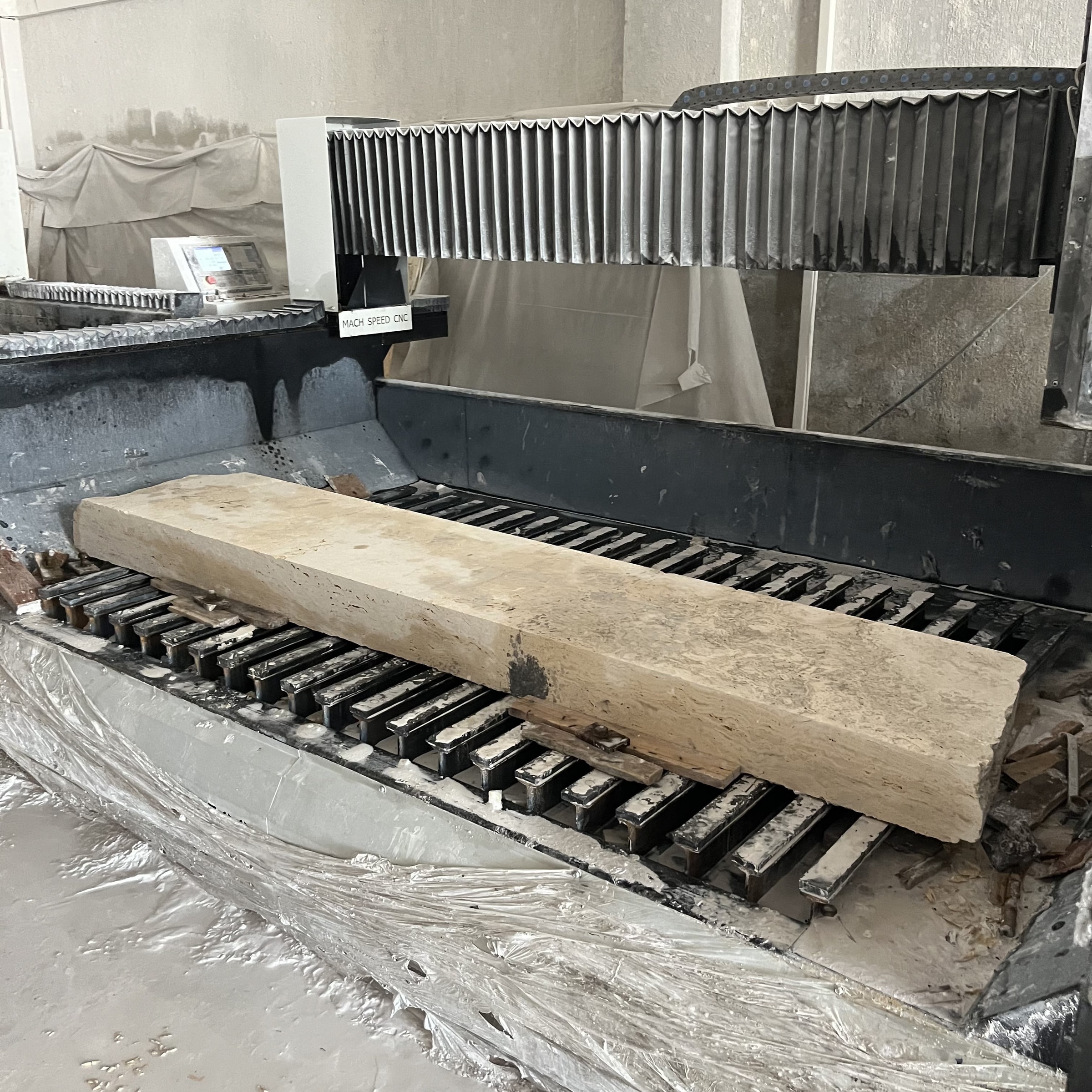 Travertine Marble Sink — view 7