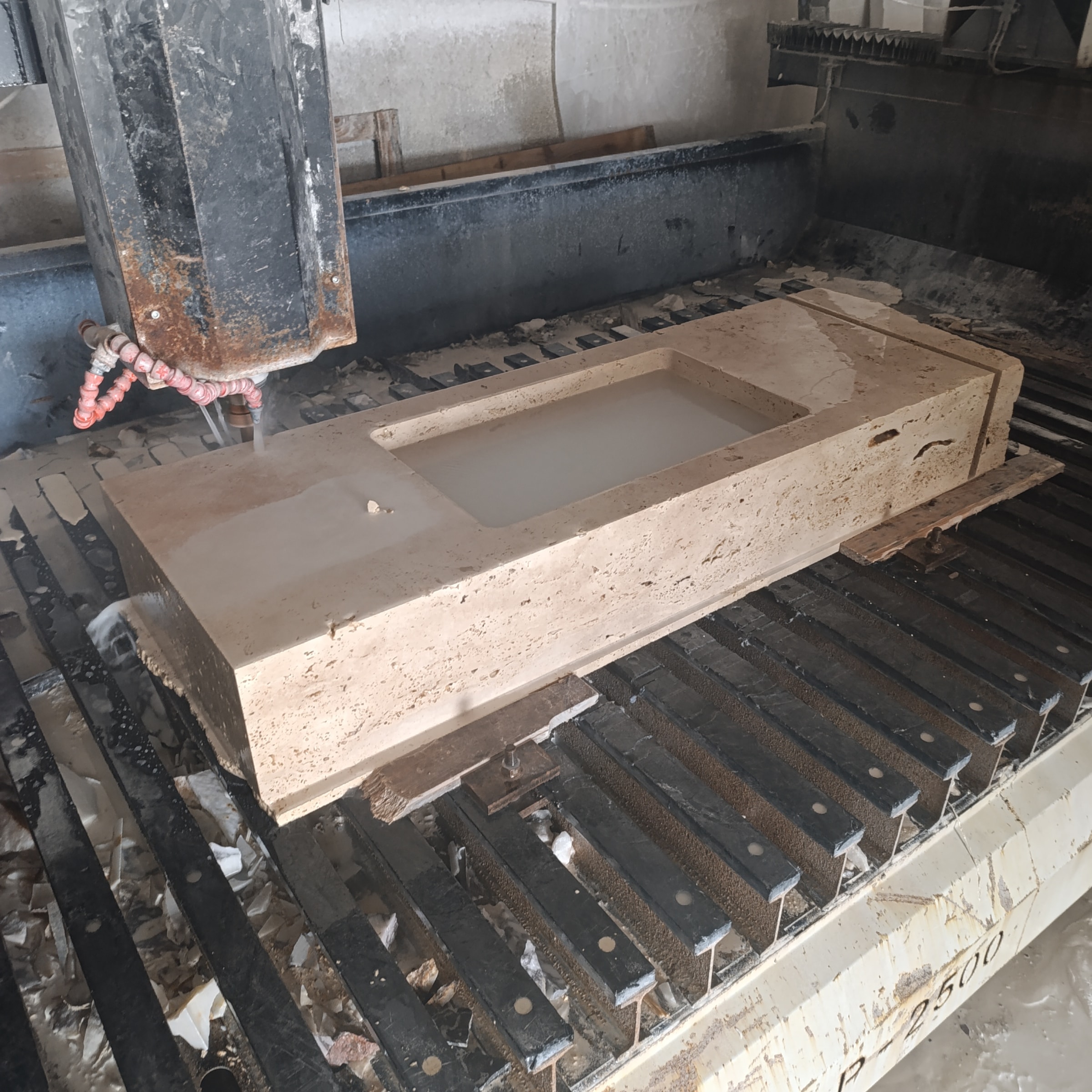 Travertine Marble Sink — view 6