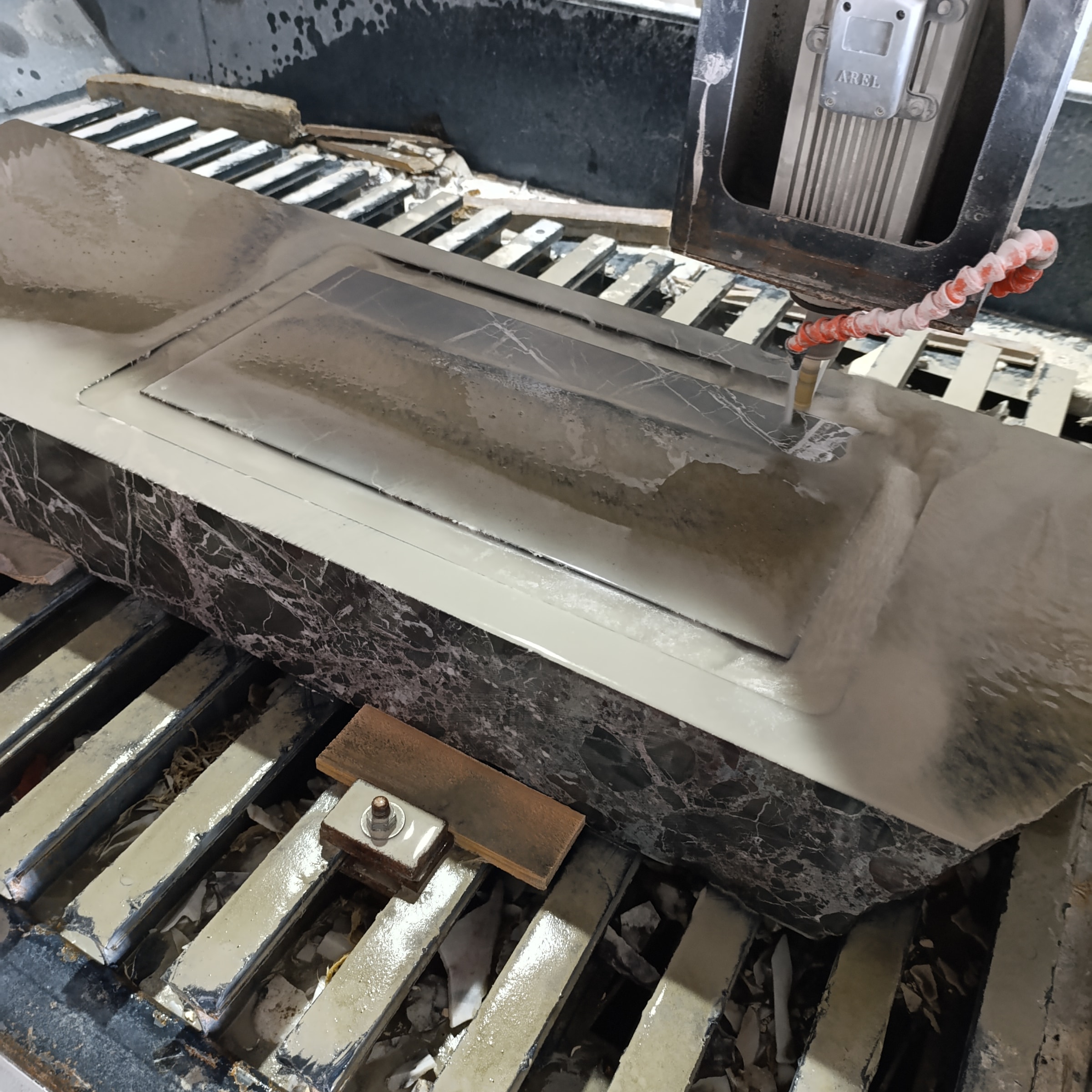 Travertine Marble Vanity — view 5
