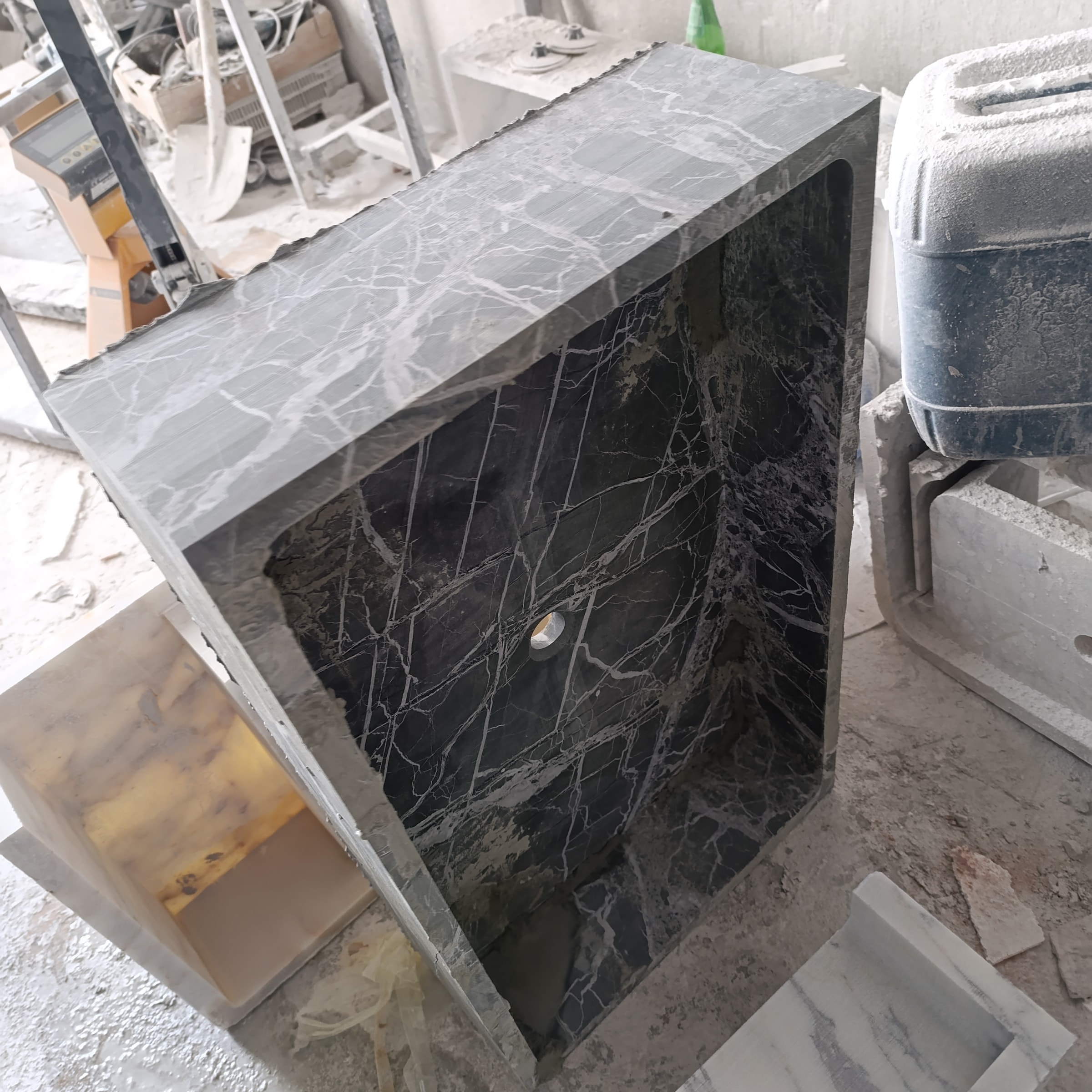 Travertine Marble Vanity — view 10