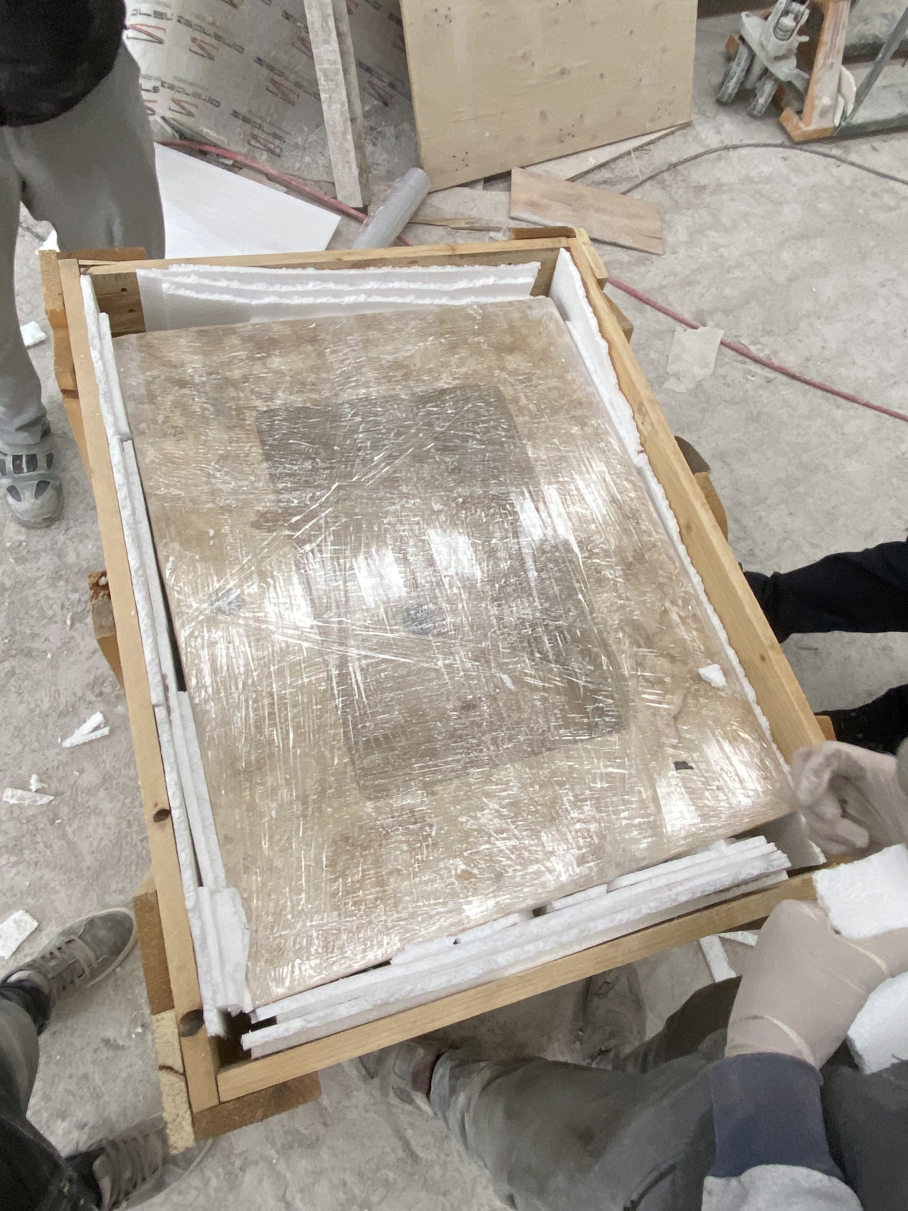 Travertine Marble Vanity — view 8