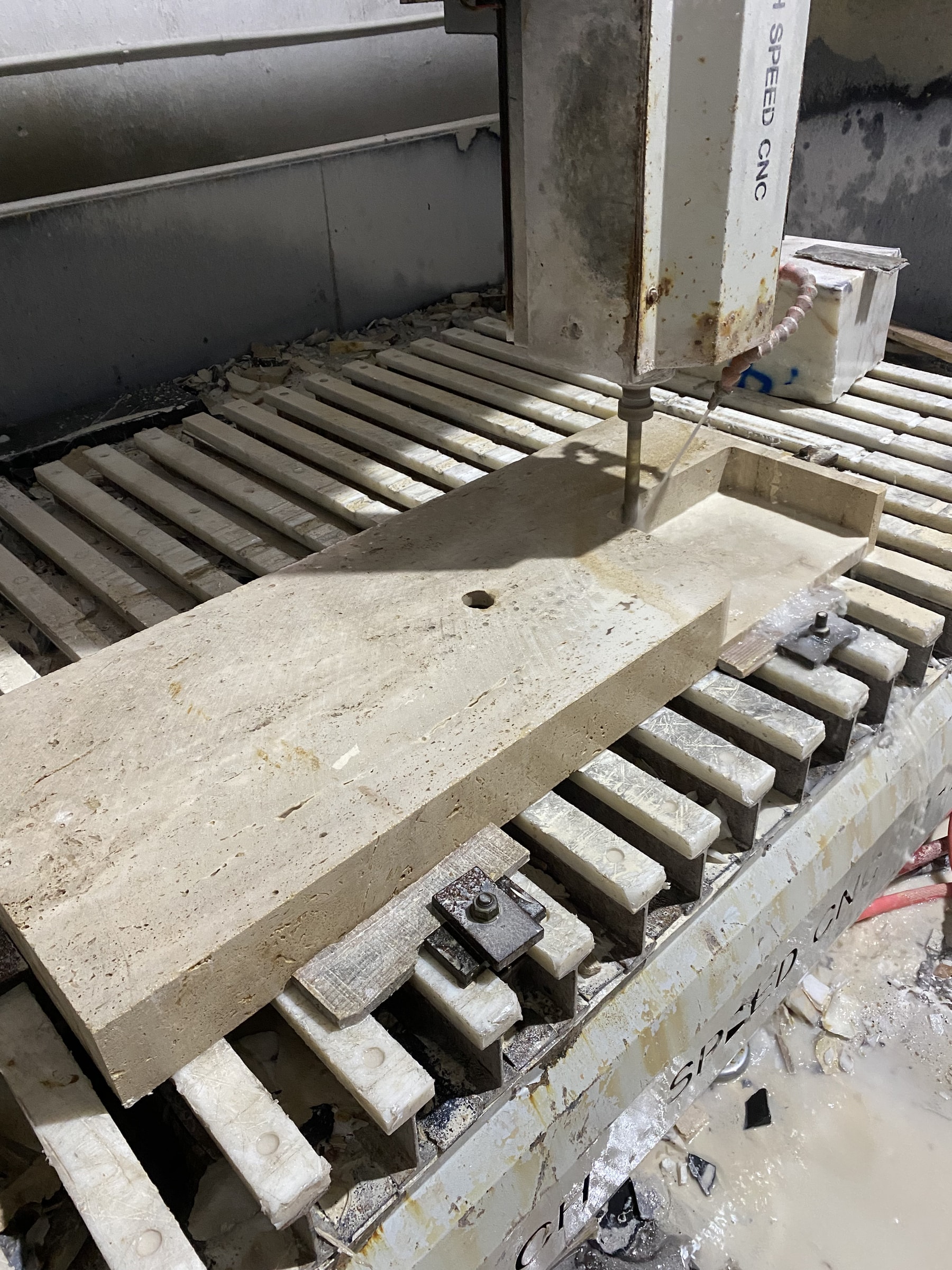 Travertine Marble Sink — view 6