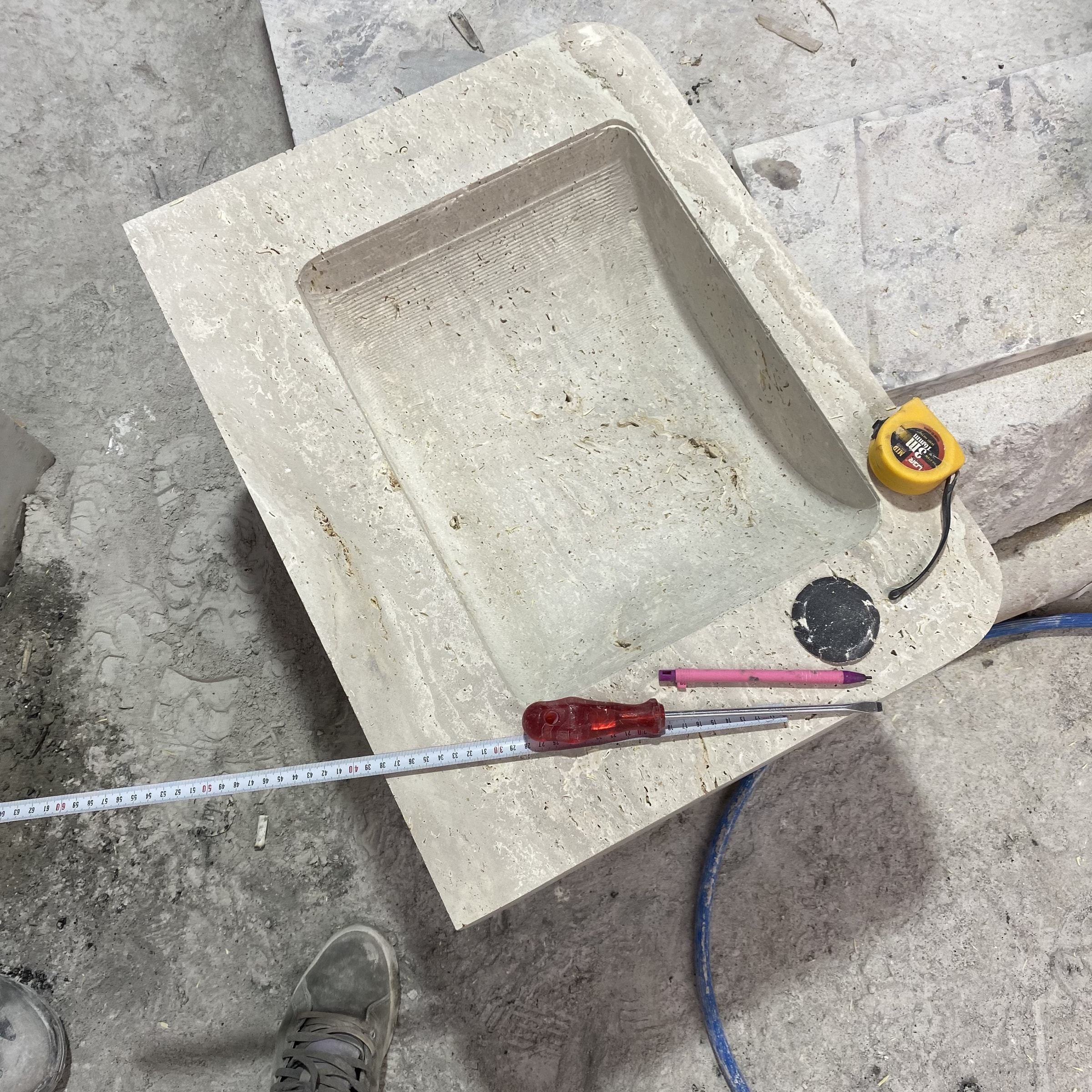 Travertine Marble Vanity — view 7