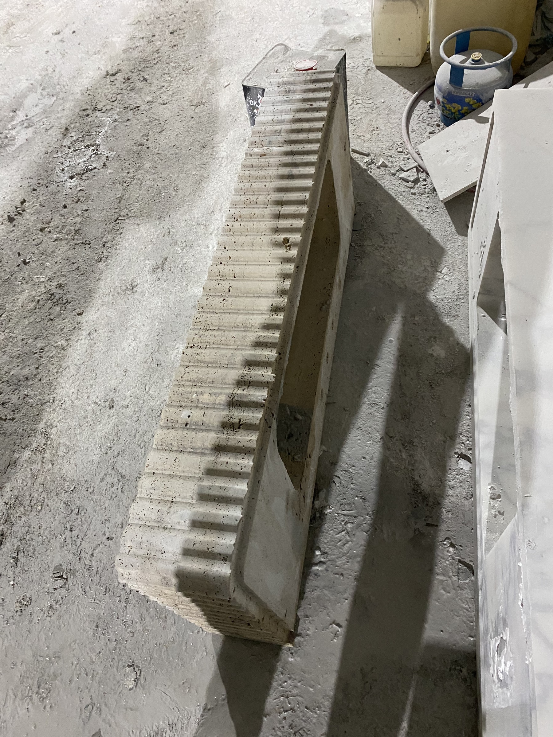 Travertine Marble Sink — view 8