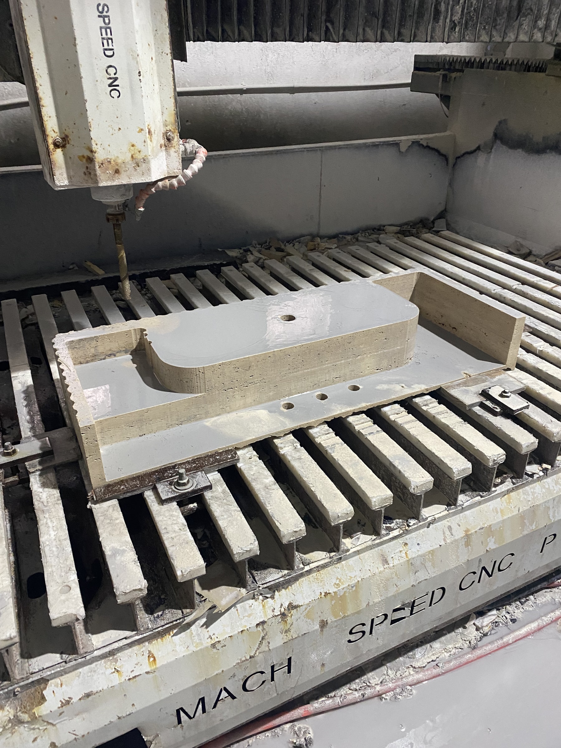 Travertine Marble Sink — view 7