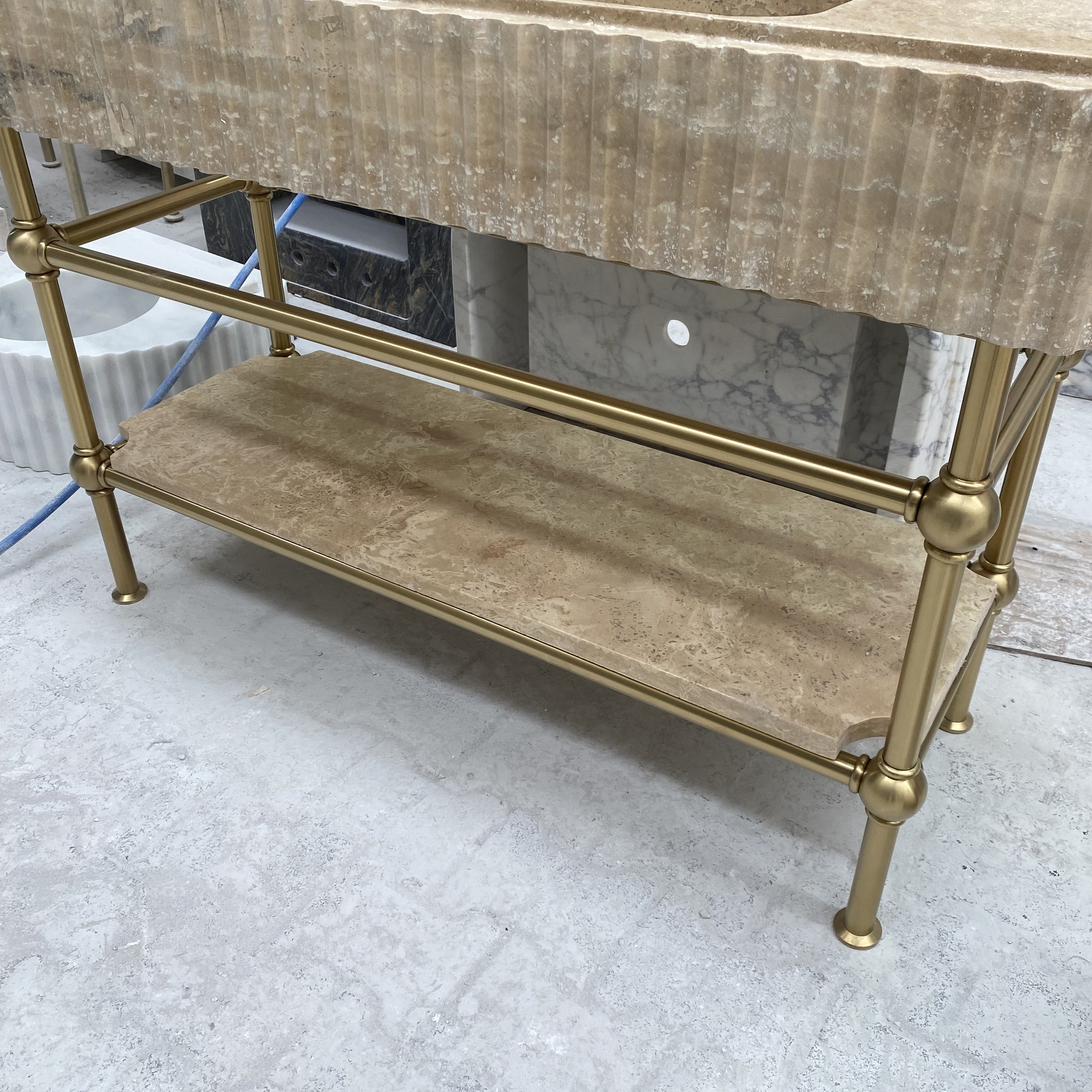 Travertine Marble Sink — view 6