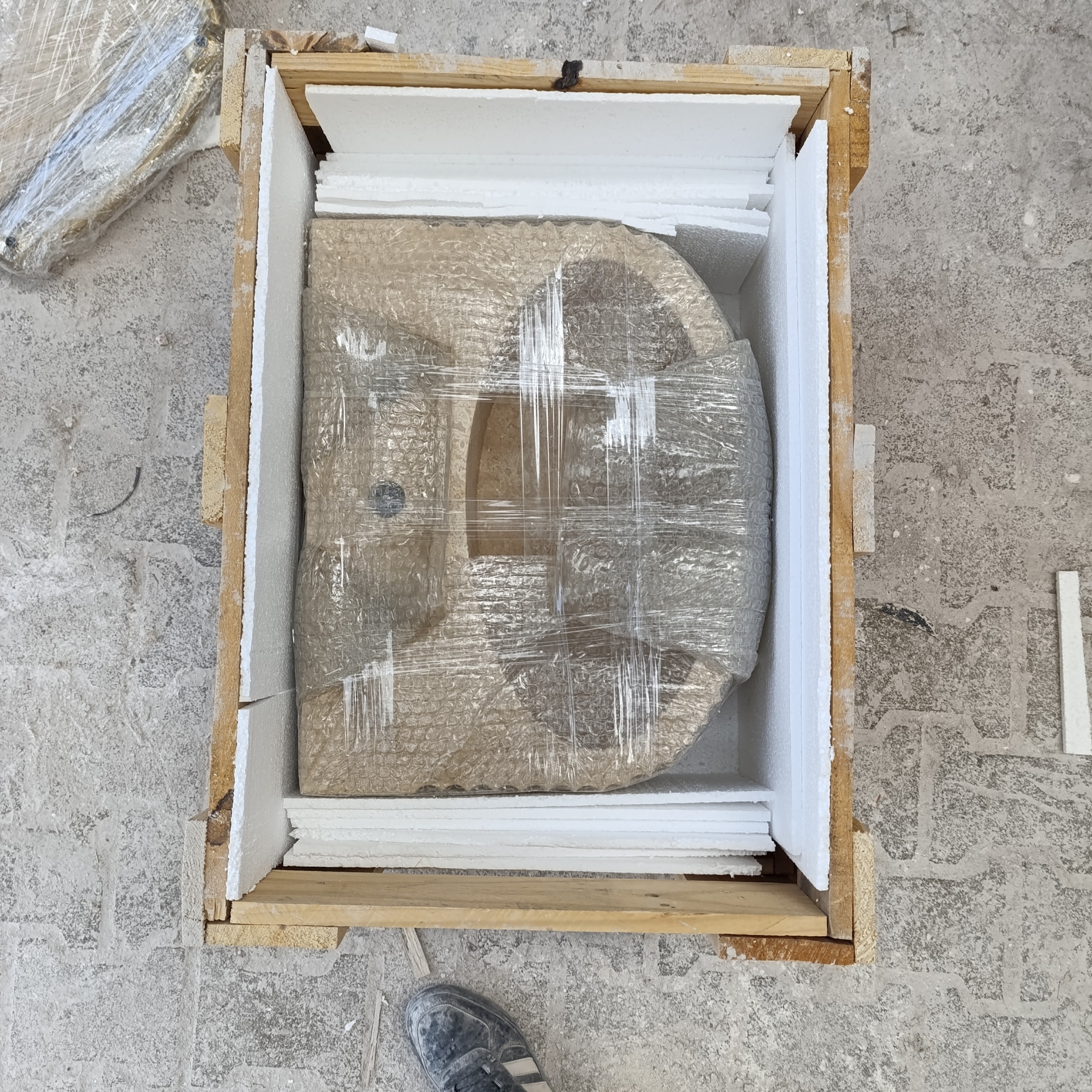 Travertine Marble Sink — view 10