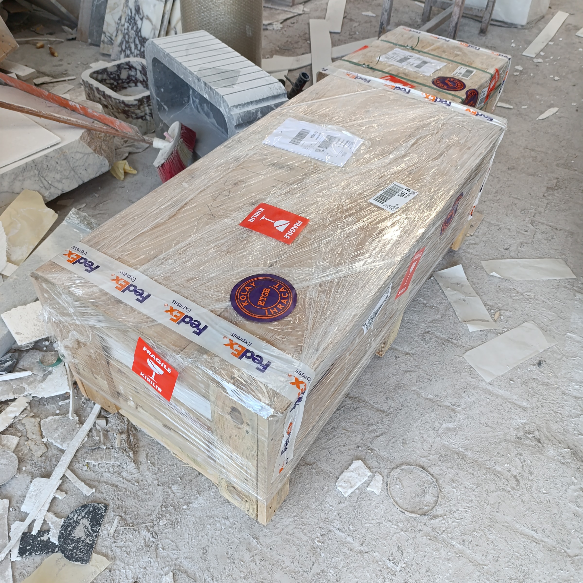 Travertine Marble Sink — view 6