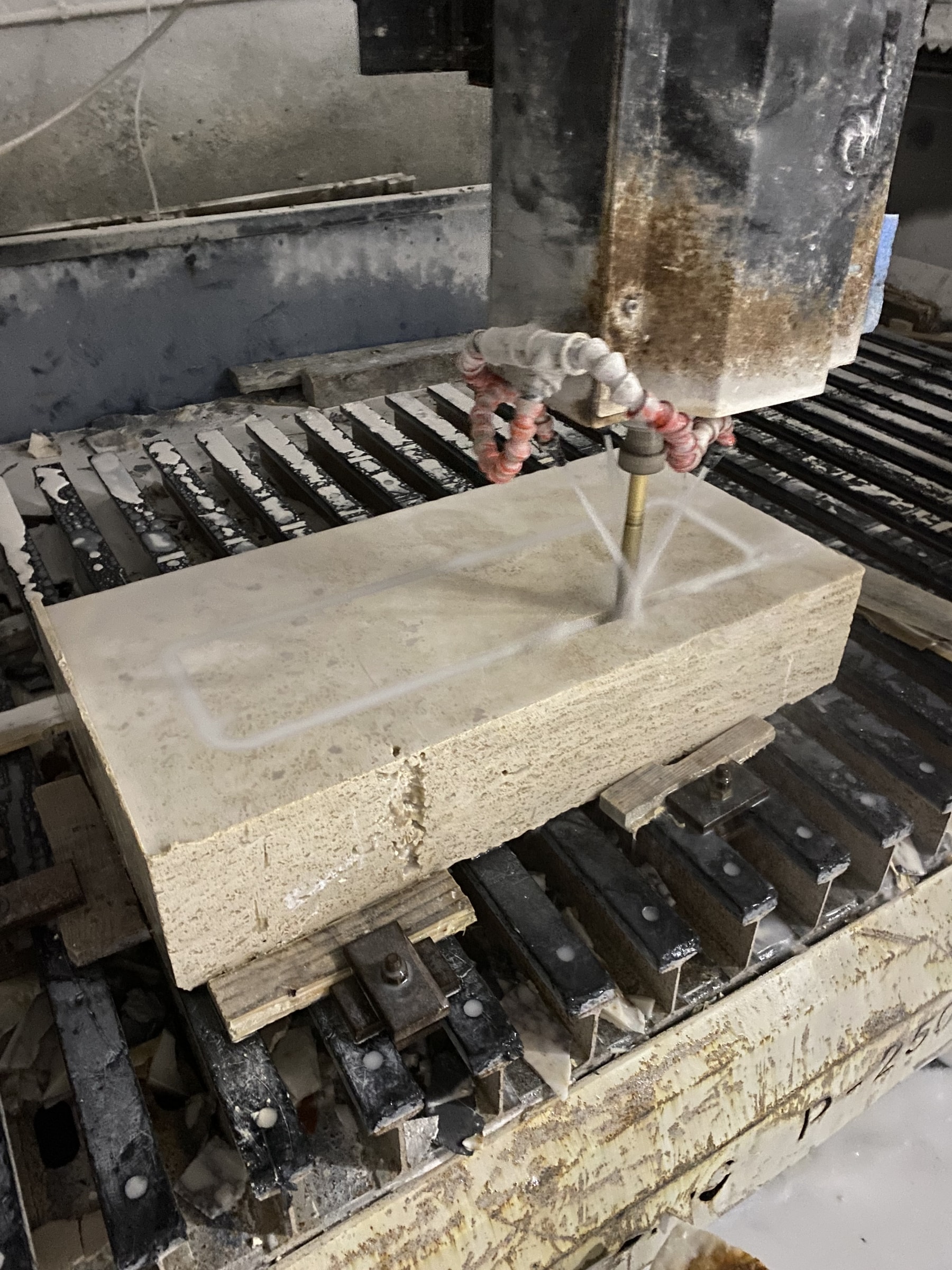 Travertine Marble Sink — view 6