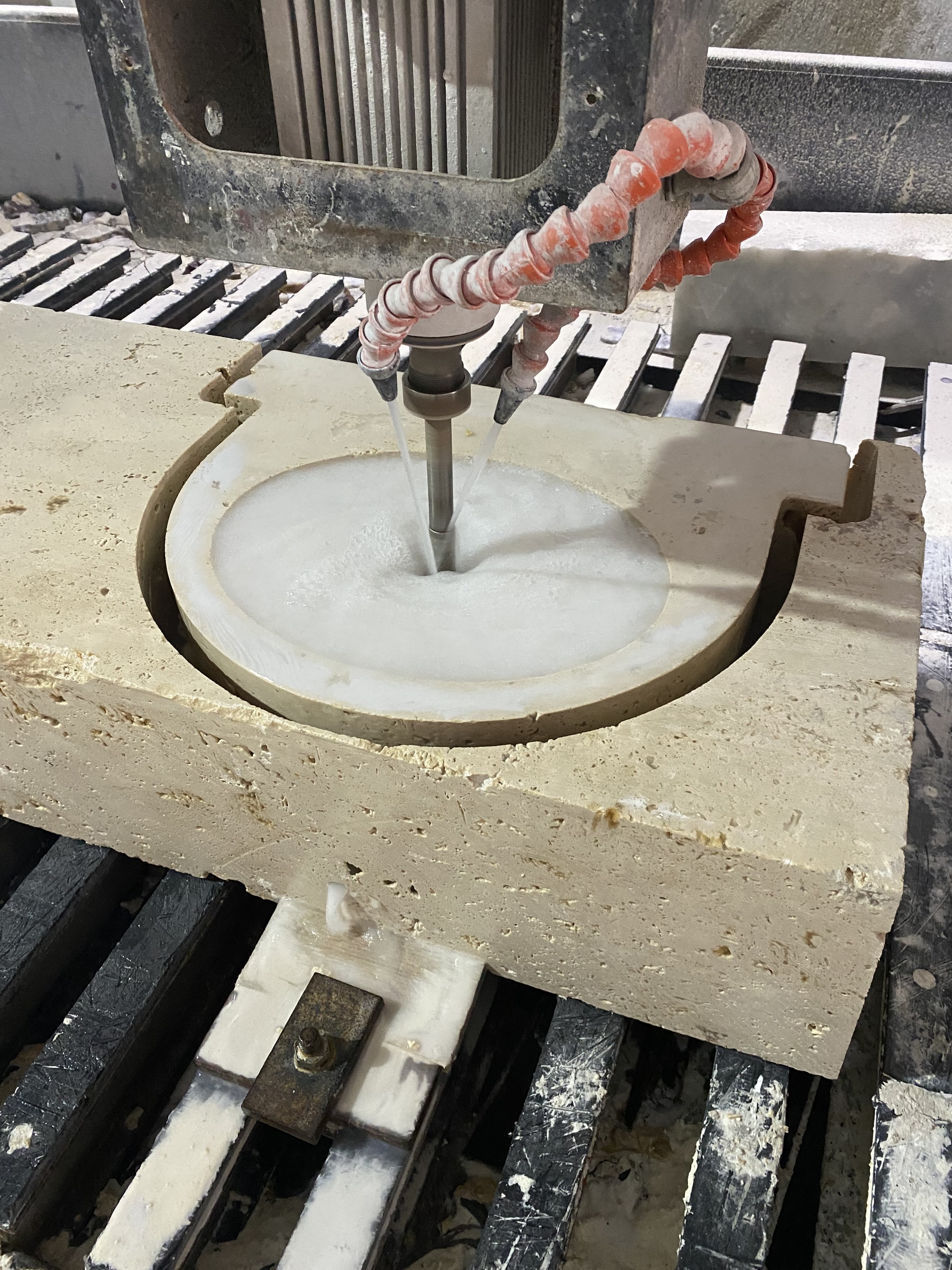 Travertine Marble Sink — view 8