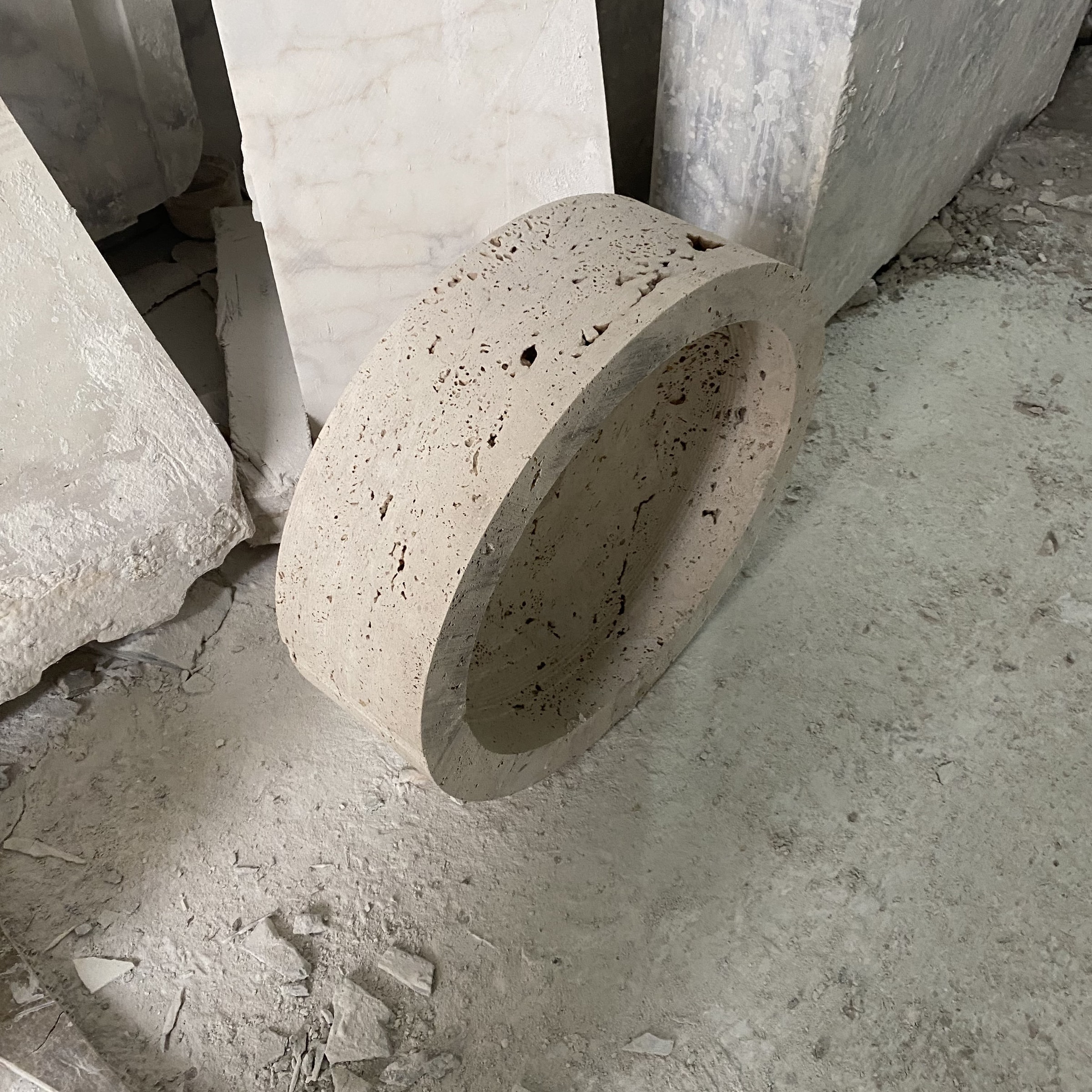 Travertine Marble Vanity — view 6