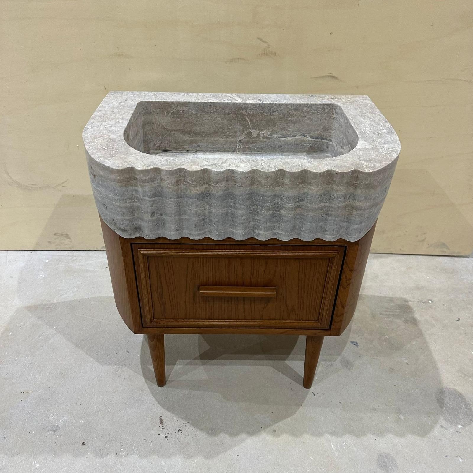 Travertine Marble Vanity — view 4