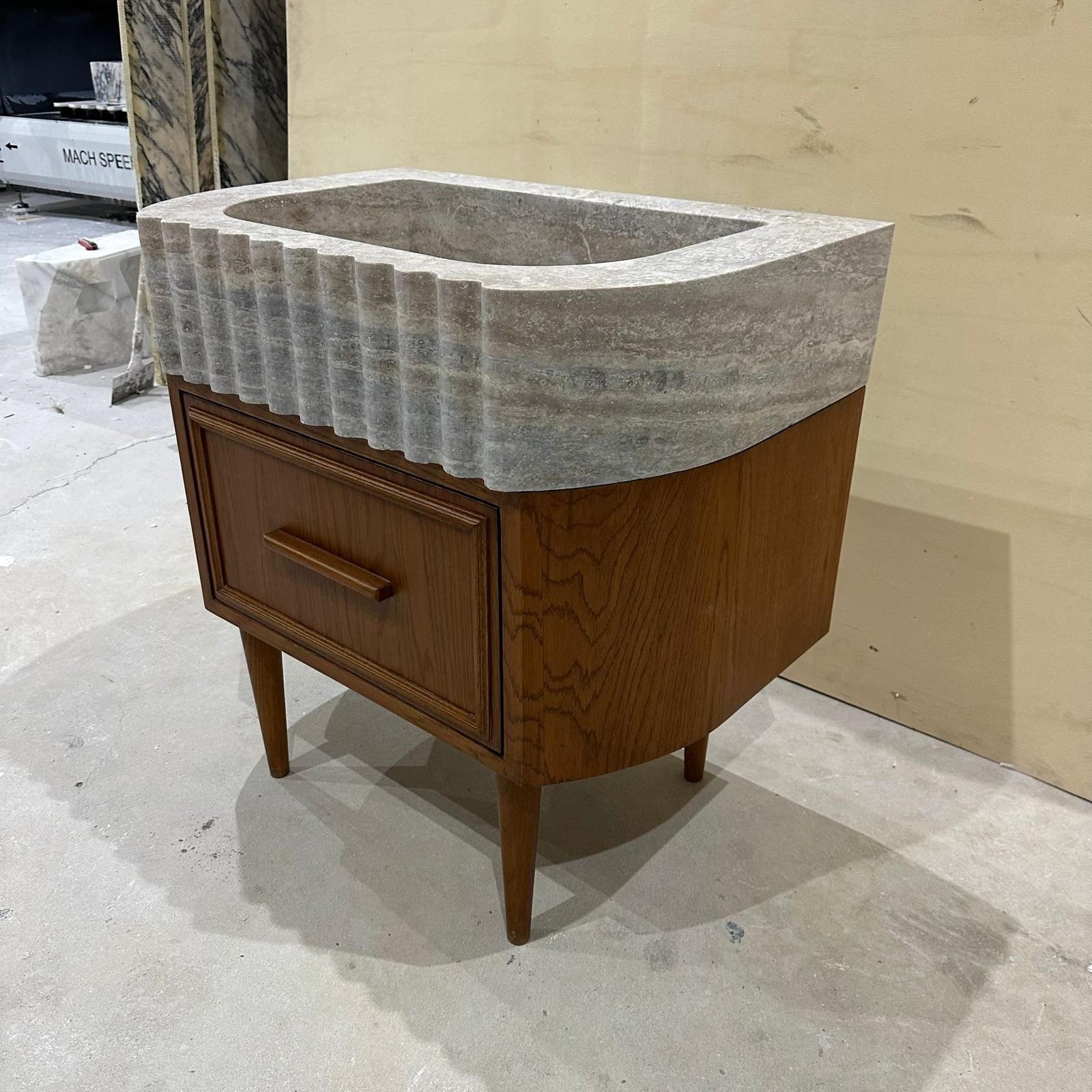 Travertine Marble Vanity — view 3