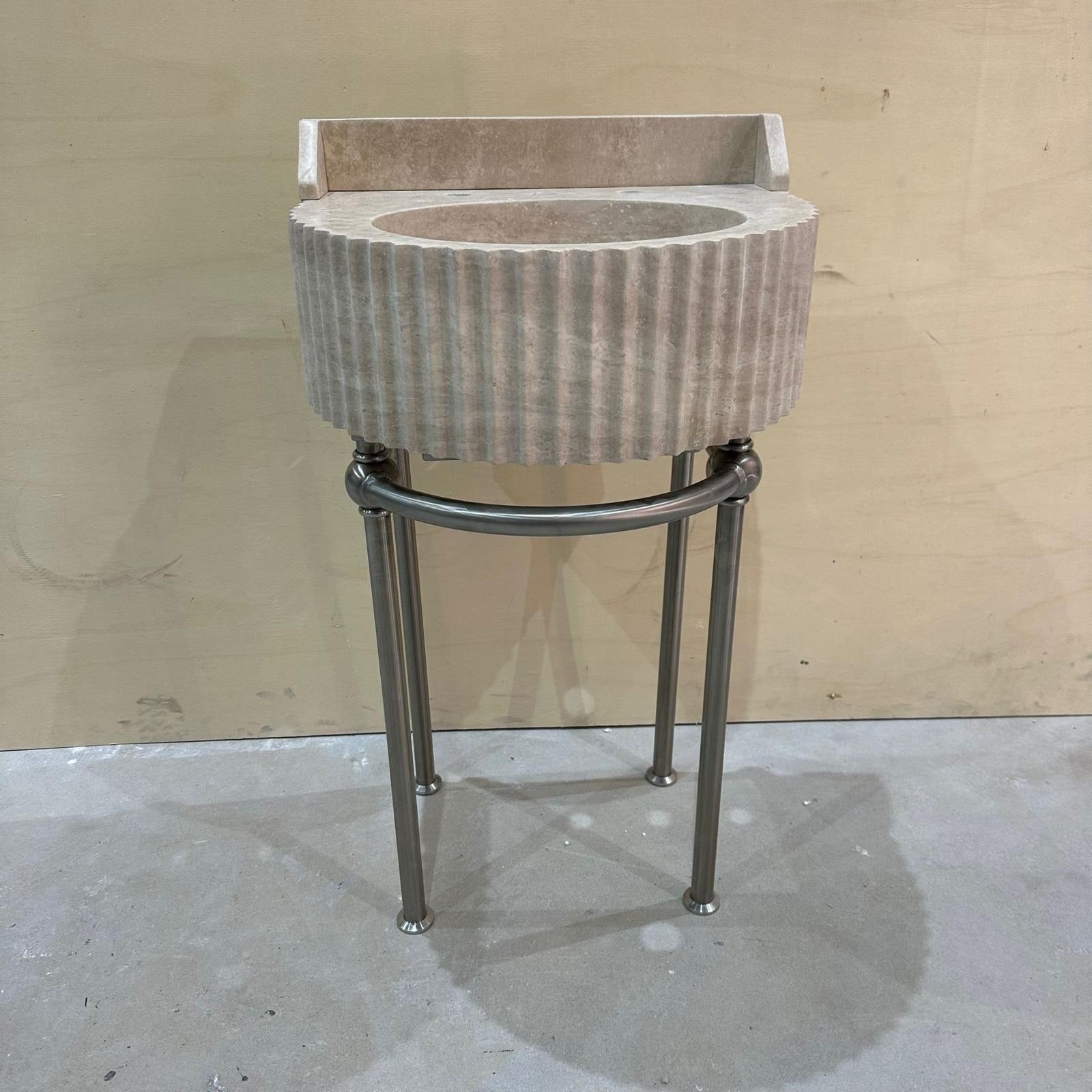 Travertine Marble Sink — view 4
