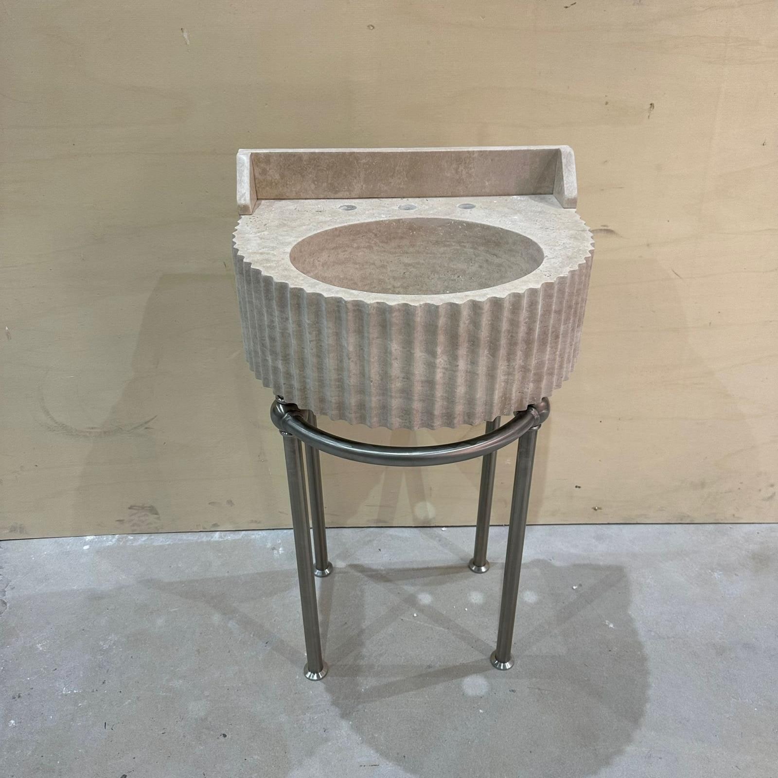 Travertine Marble Sink — view 3