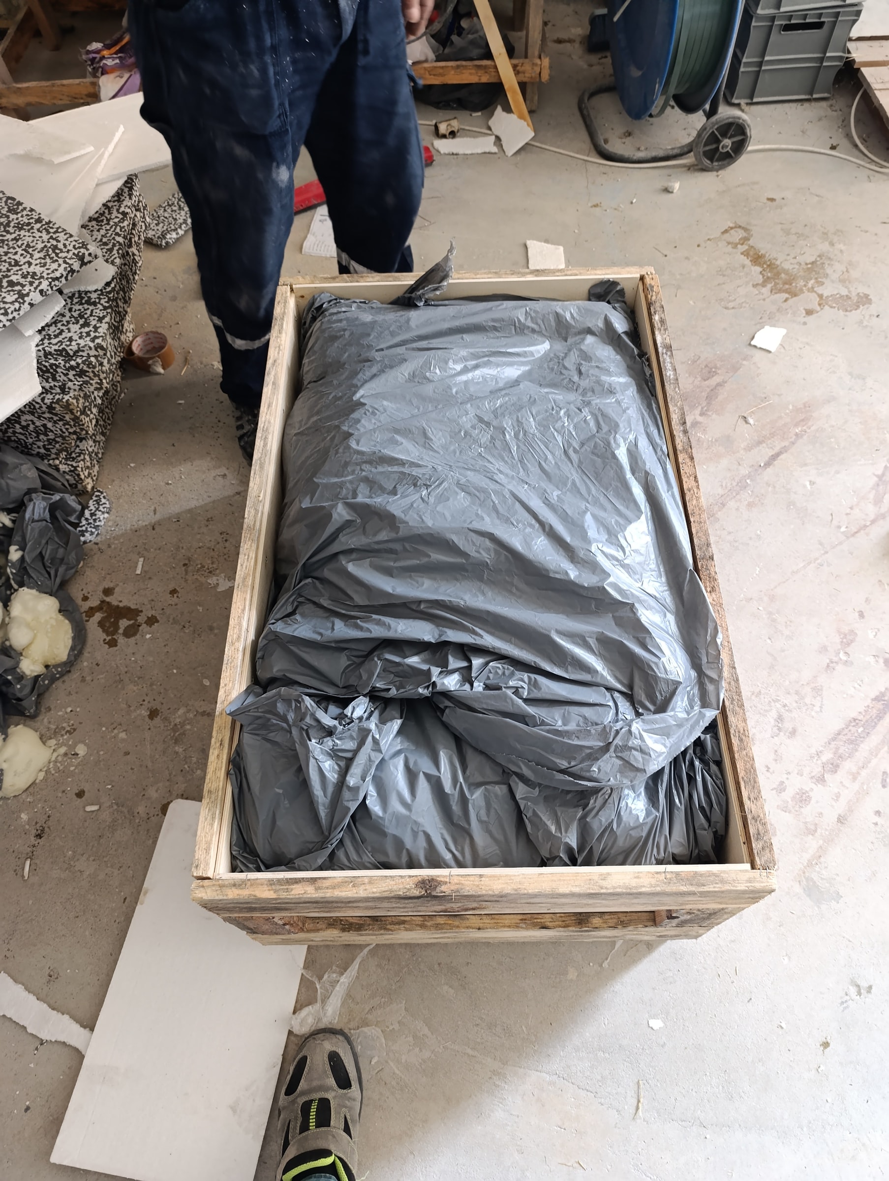 Travertine Marble Sink — view 7