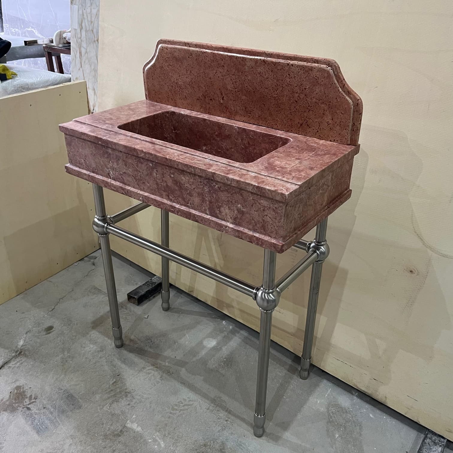Travertine Marble Sink — view 2