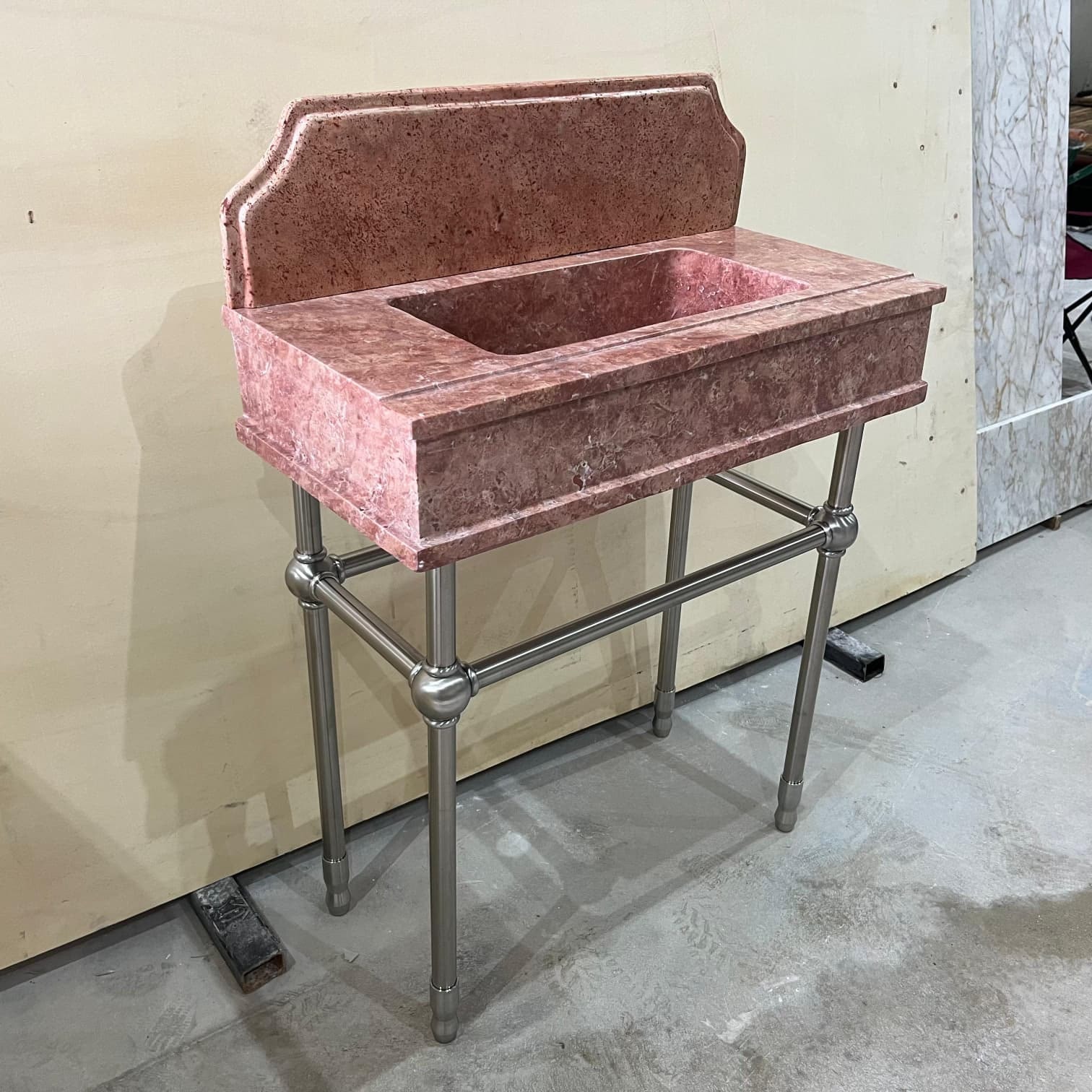 Travertine Marble Sink — view 3