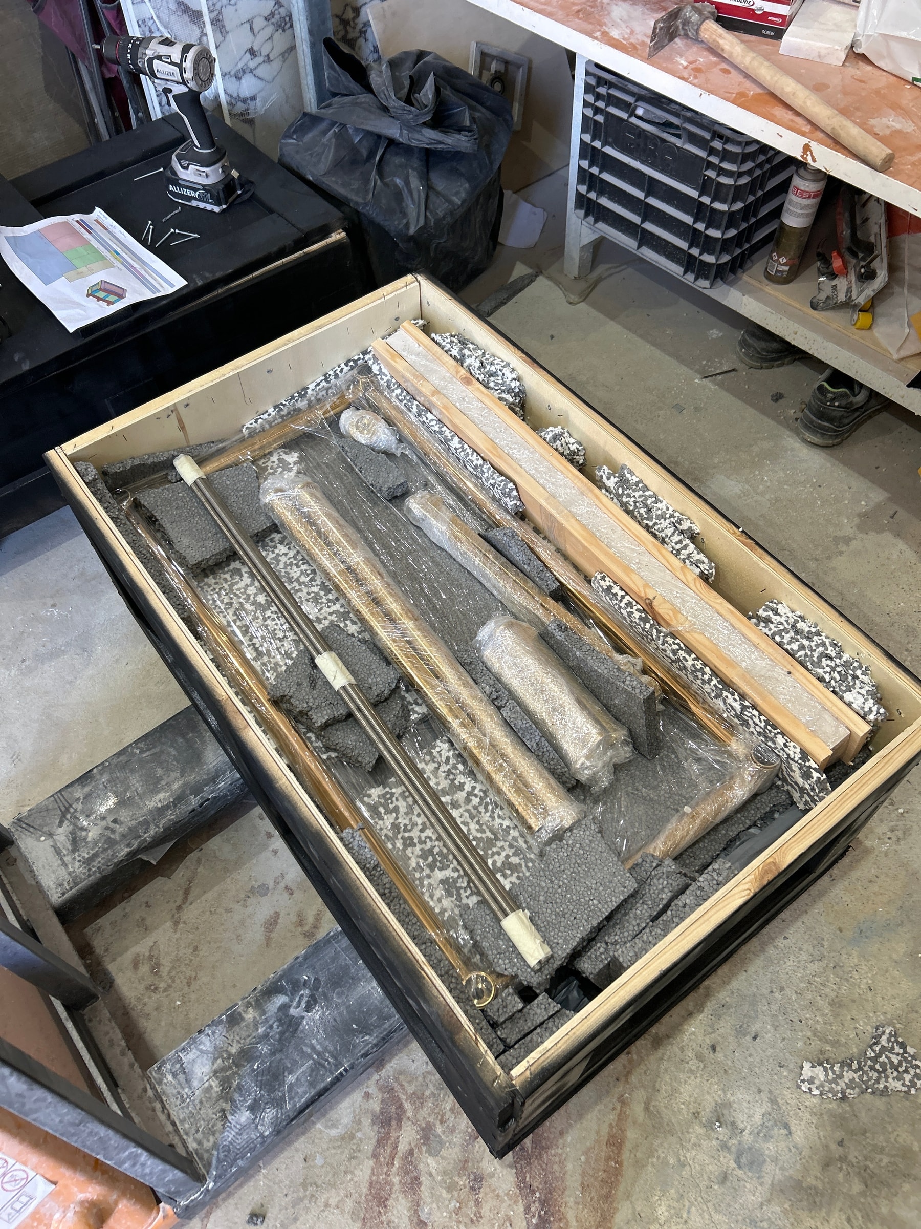 Travertine Marble Sink — view 8