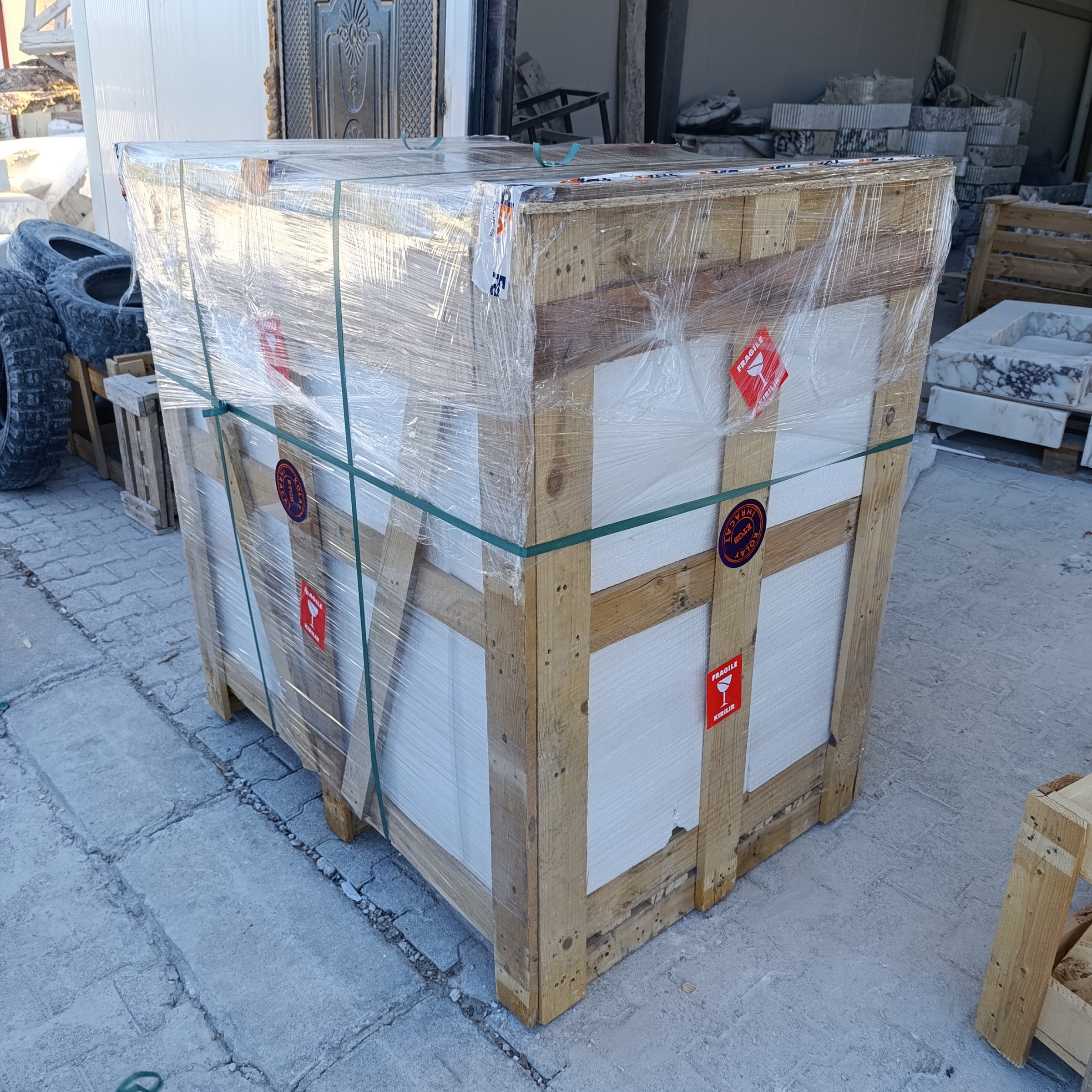 Travertine Marble Vanity — view 7