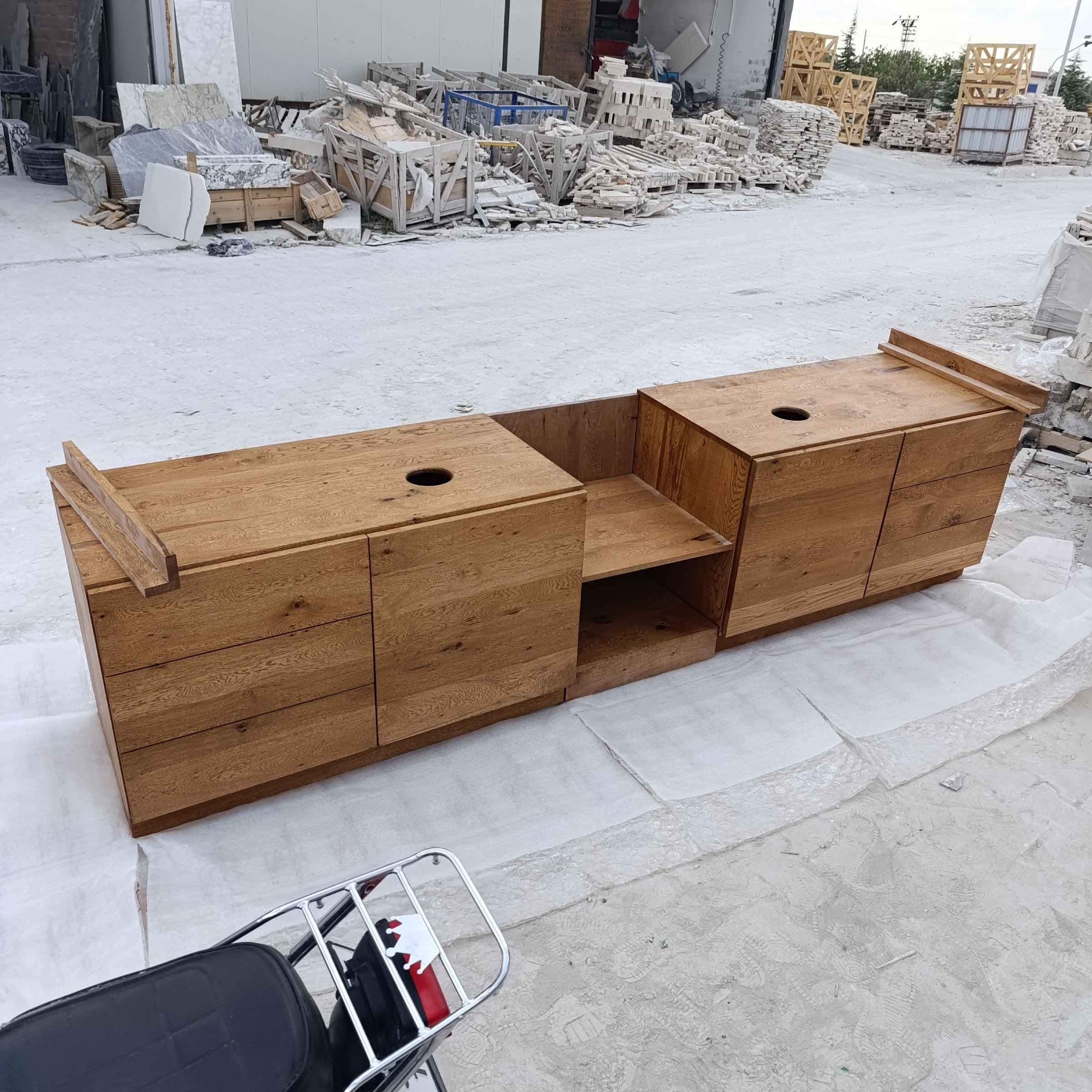Travertine Marble Vanity — view 3