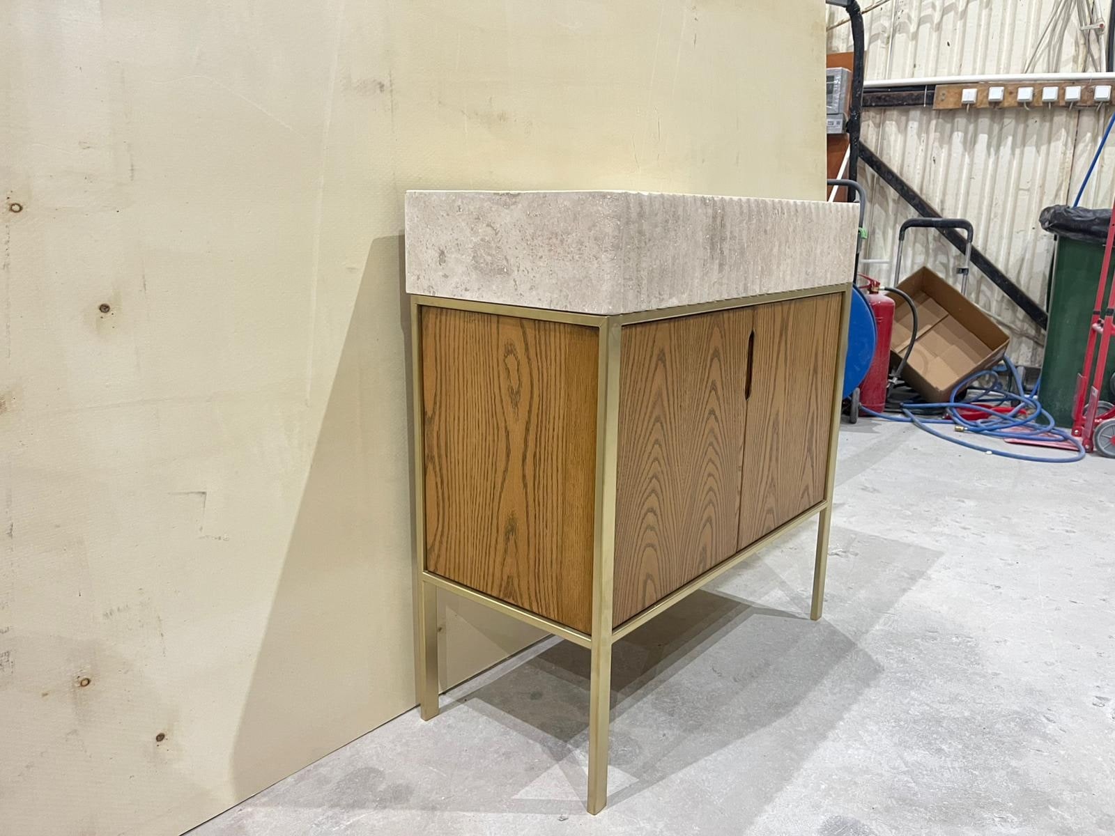 Travertine Marble Vanity — view 3