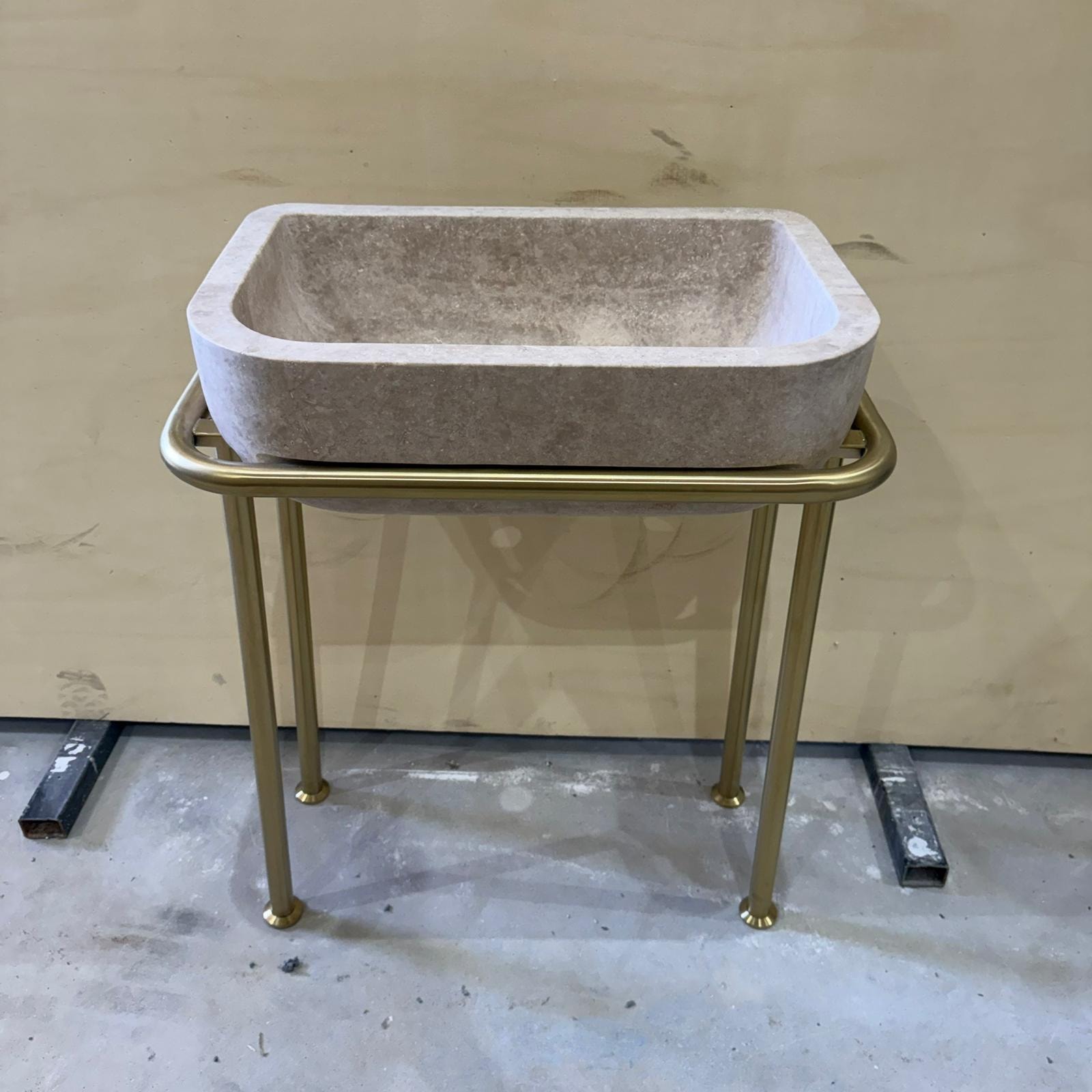 Travertine Marble Sink — view 5