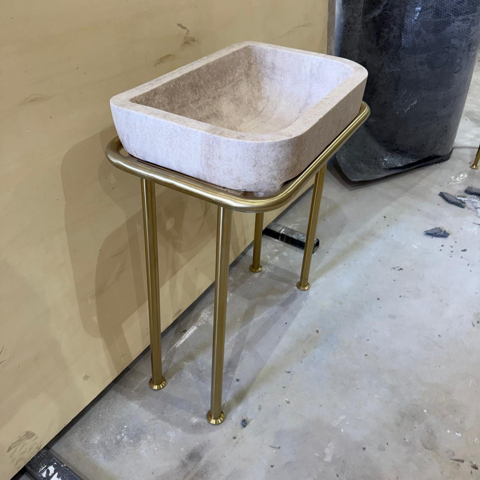 Travertine Marble Sink — view 2