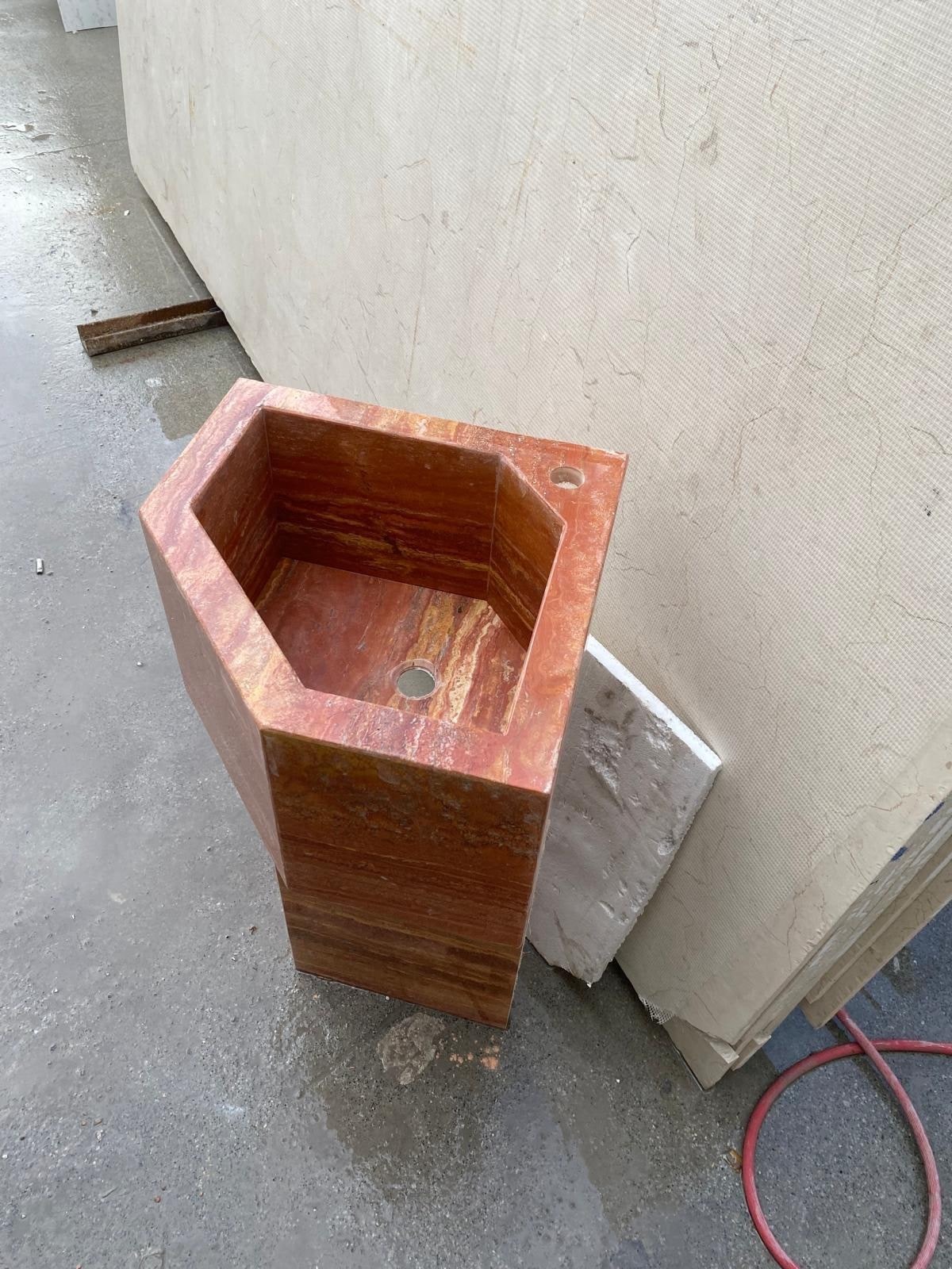 Travertine Marble Sink — view 3