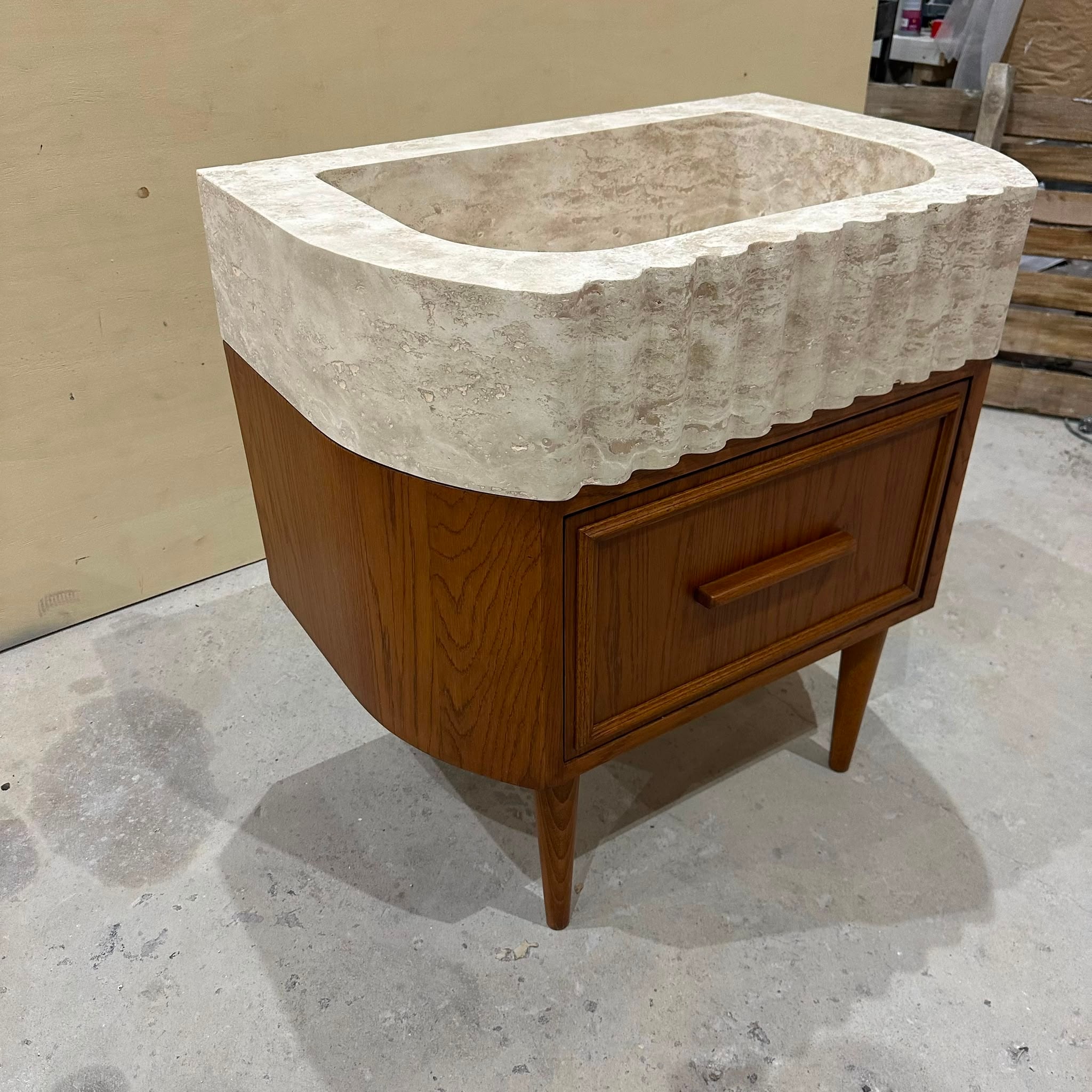 Travertine Marble Vanity — view 7